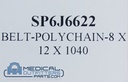 Carestrem Drx- Revolution Classic Belt - Polychain-8 x 12 x 1040, PN SP6J6622