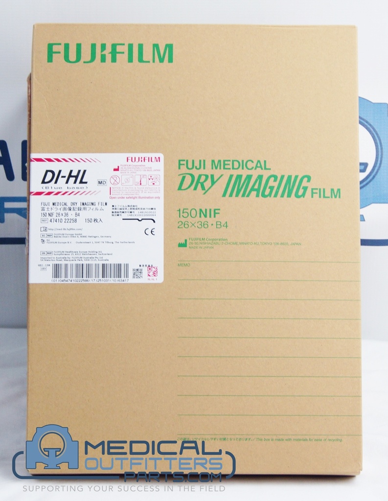 Fuji DI-HL Blue Base Dry Imager Film – 150 NIF 26X36* B4, PN 47410-22256