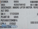 Philips PET/CT Inbore Lifter Motor.Rohs, PN 453567949162,5200-3841,BNL2310AHGS004