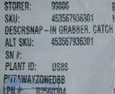 Philips MRI Snap-In Grabber Catch, PN 453567936301