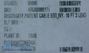 Philips CT Assy Patient Cable For Ivy. 10 FT 3 Lead, PN 455300006171