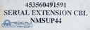 Philips CT Serial Extension Cbl Nmsup44, PN 453560491591
