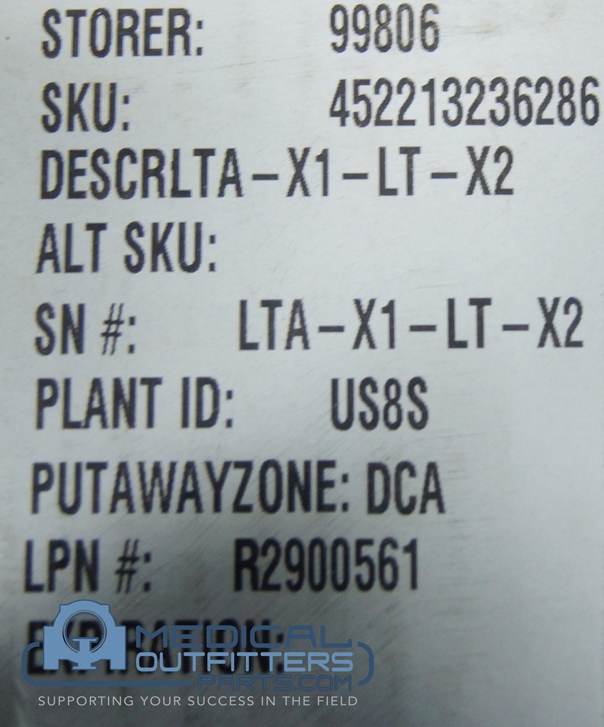 Philips MRI Cable LTA-X1-LT-X2, PN 452213236286