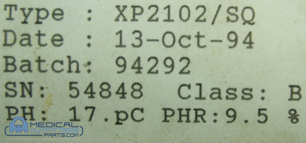 Philips NM Photomultipier Tube, PN XP2102/SQ