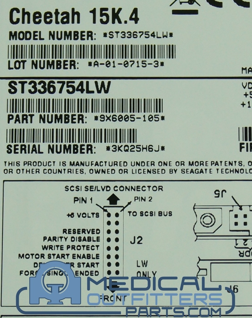 Seagate Cheetah 15K.4  36GB SCSI Ultra 320 Hard Drive, PN ST336754LW