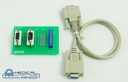 DB9 Dual Breakout Board, Male-Female, Straight Connectors, DIN Rail Mount, PN BRK9MF