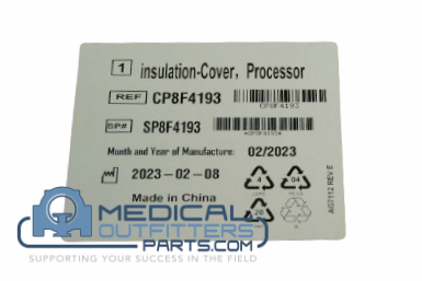 Carestream Insulation Cover Processor, PN SP8F4193