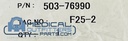 Shimadzu X-Ray Tools Sub Weight B, PN 503-76990