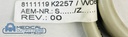 Siemens MRI Espree Cable K2257/W0651, PN 8111119