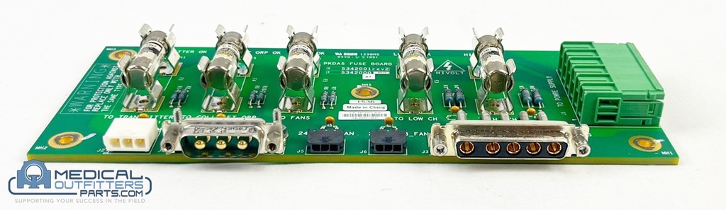 GE CT Brightspeed PANCAKE DAS Power Supply Fuse Board Printed Wiring Assembly, PN 5342000, 5342001