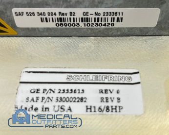 GE CT Brightspeed HPower 400 Receiver Antenna, PN 2333613, 2333611