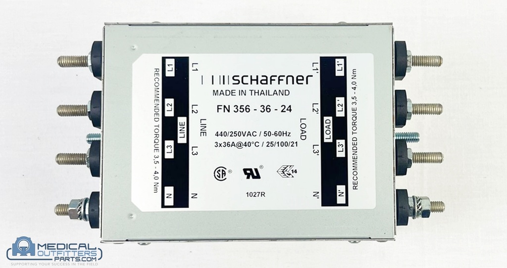 GE CT LightSpeed Filter 36A, 3 Phase, 440/250V, PN 2113764-11