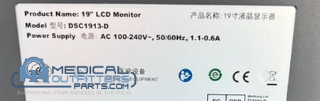 Siemens CT Somatom Lcd Monitor, PN DSC1913-D