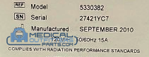 GE CT Brightspeed Console Cabinet Operator, PN 5330382