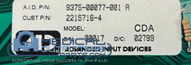 GE MRI Signa Control Panel, PN 2215716-4