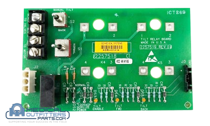 GE LightSpeed Tilt Relay Board, PN 2257518,2257519