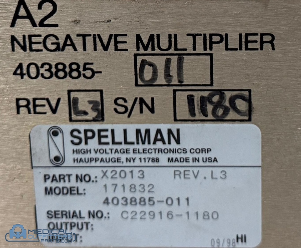 Philips CT Legacy Cathode Multiplier, PN 453566199611, 171832