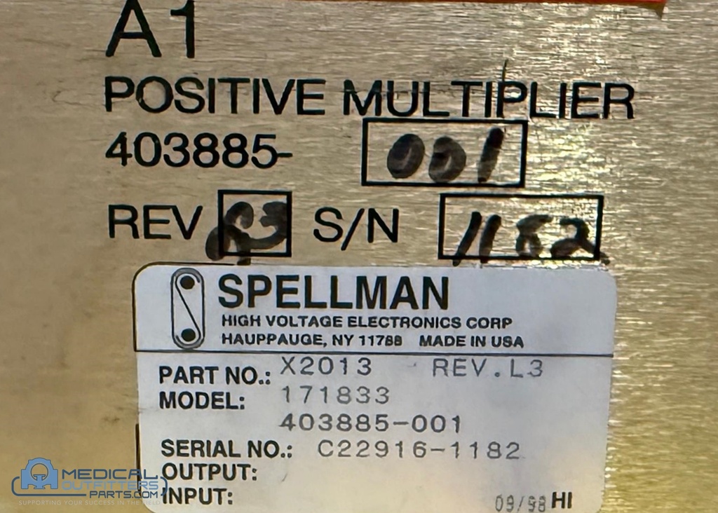 Philips CT Legacy Anode Multiplier, PN 453566199631, 171833