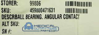 Philips CT Brilliance Ball Bearing Angular Contact, PN 459800471631