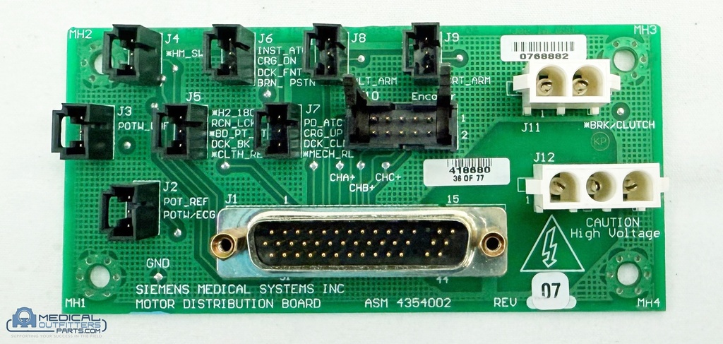 Siemens E-Cam B2 Motor Distribution Board, PN 4354002