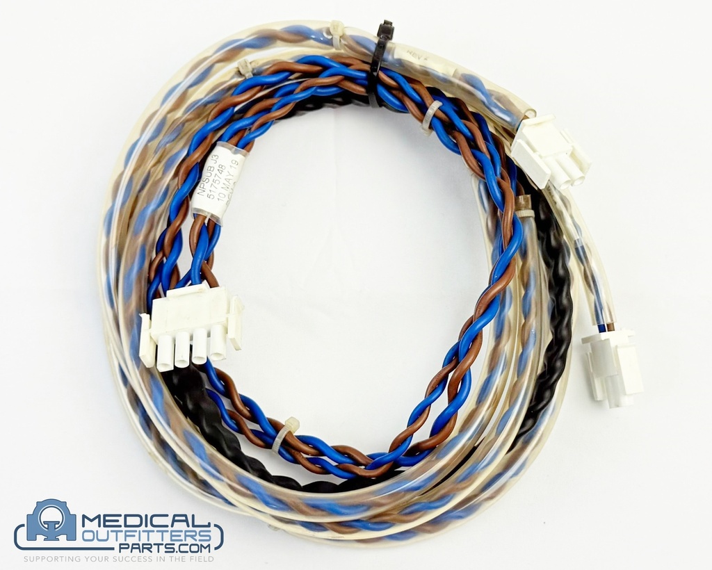 GE CT LIGHTSPEED Cable Npsub Board J3 To Valve And Pump, PN 5175748