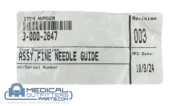 Hologic  Assy, Fine Needle Guide, PN 3-000-2847