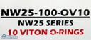 NW25 Viton O-Rings, PN NW25-100-OV10