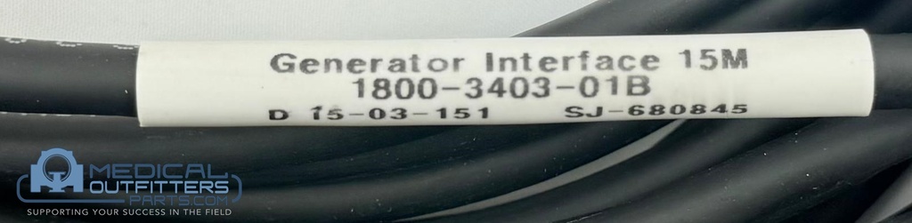 Generator Interface Cable, PN 1800-3403-01B