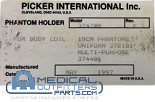 Philips MRI Phantom Holder For Body Coil, PN 374708