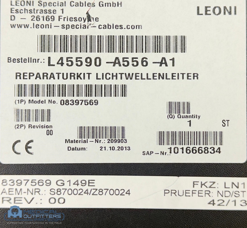 Siemens Kit For Fibre Optic Cable, PN 8397569