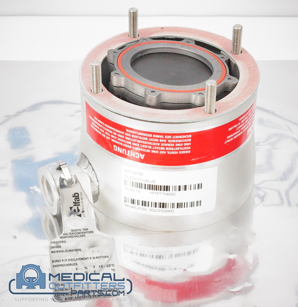 Siemens MRI Symphony 20 PSI BDisc + Quench Valve, PN 4763400, 7758092
