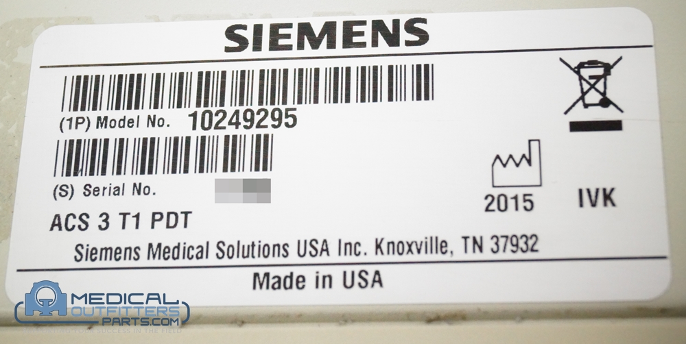 Siemens PET/CT Biograhp FRU COMP ASM ACS 3 T1 PDT, PN 10249295
