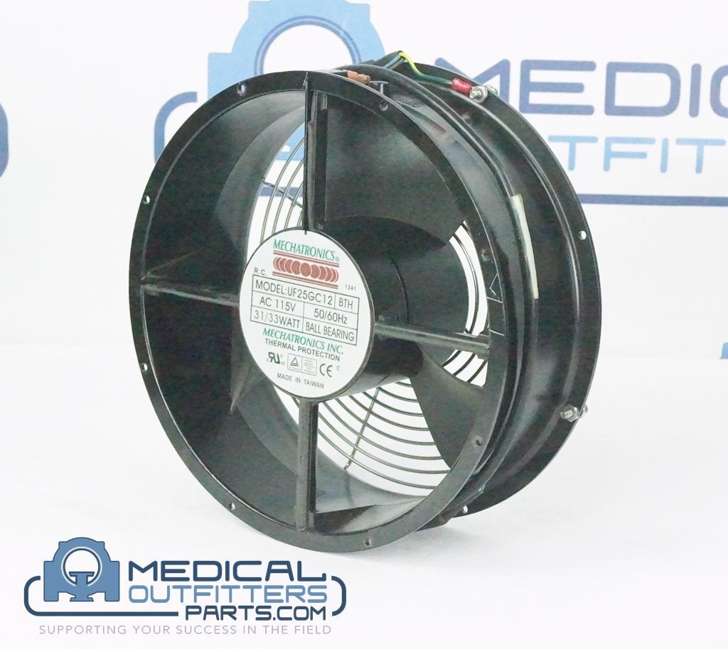 Mechatronics Axial Fan 115V, 50/60Hz, 31/33W, Ball Bearing, PN UF25GC12