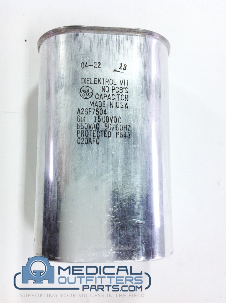 Hologic Selenia Digital Mammo Capacitor, 6µF, 1500Vdc, 660Vac, 50/60Hz, PN A26F7504
