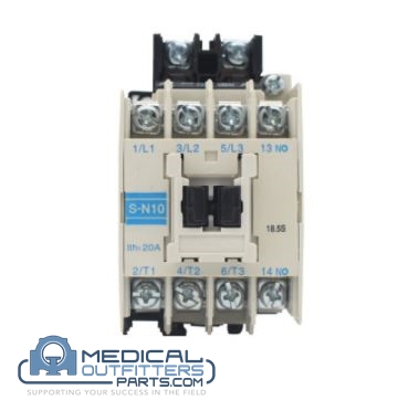 Mitsubichi Magnetic Contactor, 20 AMP 3 Pole, 200 VAC, 50HZ / 200-220 VAC 60HZ, PN S-N10