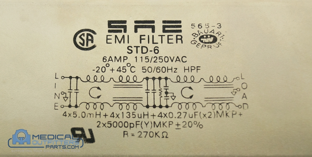 Philips Fluoro Diagnost Main Filter, PN 24225491845