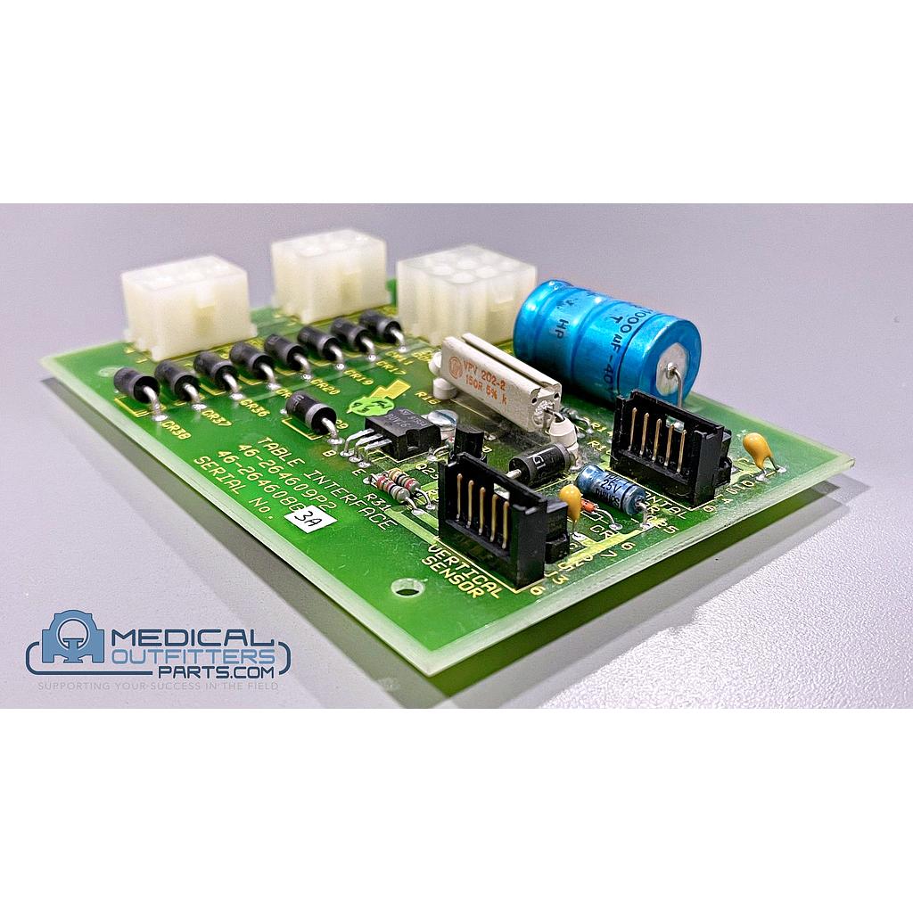 GE E-Cam XRT Table Interface Board, PN 46-264609P2, 46-264608G3, 46-272795G4