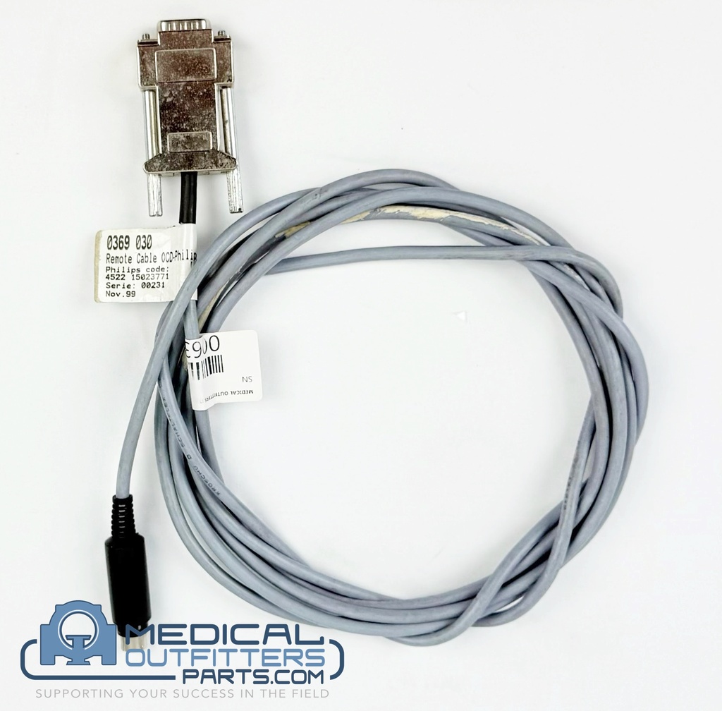 Philips MRI Achieva 1.5T O.C.D Serial Cable (BEBX5-BM), PN 452215023771, 452215023772