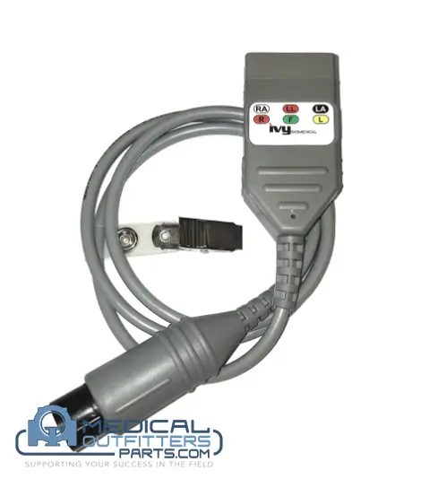 Ivy Biomedical ECG Trunk Cable, LN, 3 Lead, Universal, 10Ft, PN 590476, 590406