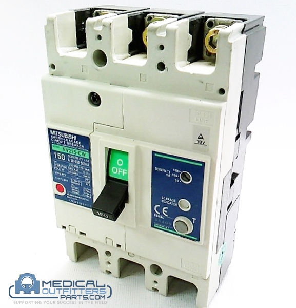 Toshiba CT Aquilion Circuit Breaker 150Amp, 3Pole, 200/230/440VAC 6KV, PN NV225-CW