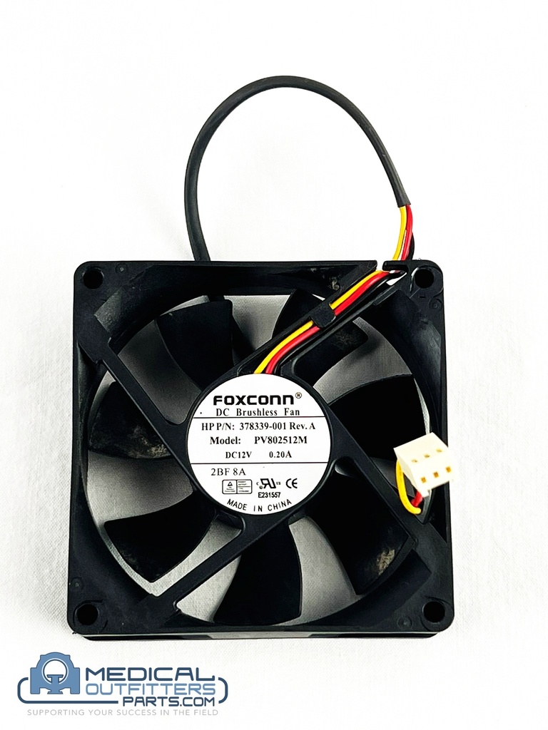HP Fan 12Vdc .2A 3-Wire Dx5150, PN 378339-001