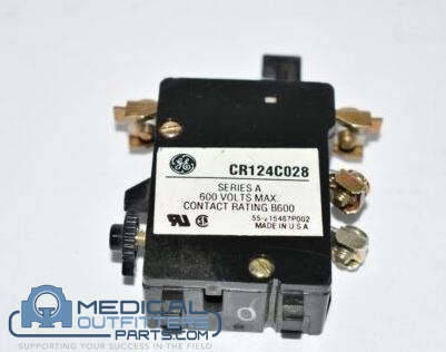 GE CT Ligthspeed Overload Relay, PN CR124D028