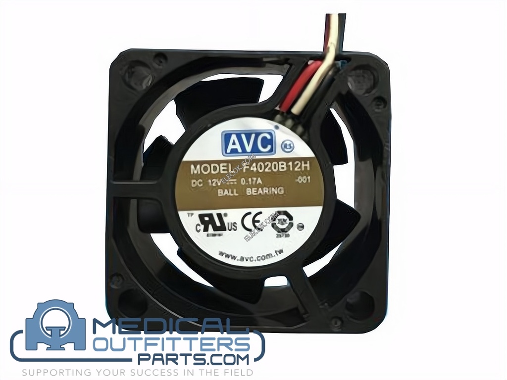 AVC Server-Square Fan 3-Wire DC 12V 0.17A, 40x40x20mm, PN F4020B12M
