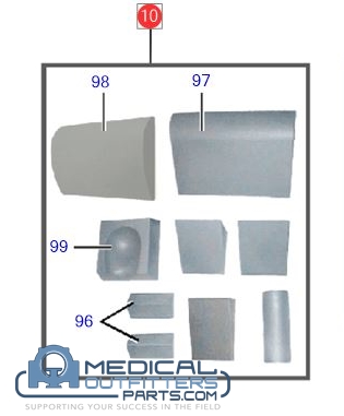 Siemens MRI Essenza Patient Pads, PN 5514133