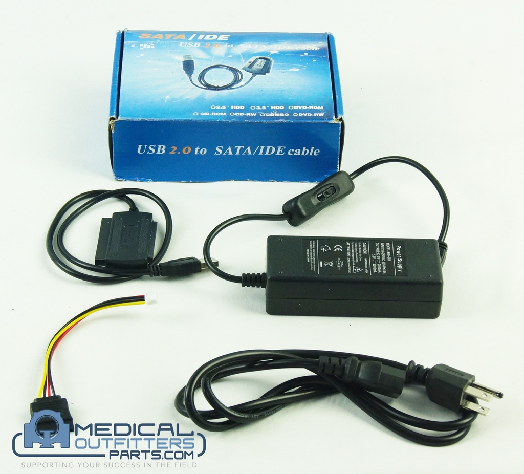 SATA/IDE To USB 2.0 Adapter Converter Cable for Hard Drive Disk 2.5-3.5, PN SATA/IDE (KIT)