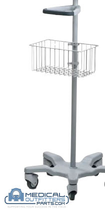 Ivy Biomedical Roll Stand, 3" MTG, 15 Fixed Handle, Basket, 7000 Series, PN 590441