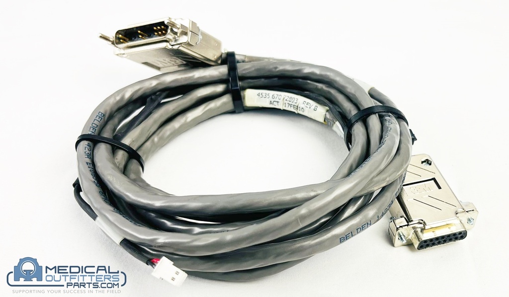 Philips CT Brilliance Cbl Dmc To Optical Tx Aux Rtr Pos Moog 40-Slice, PN 453567072893
