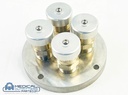 GE MRI 450W Blanking Plate Burst Disk-4 Valve, PN 5418410, 5418413