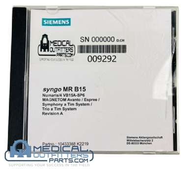 Siemens MRI Syngo MR B15 SW, PN 10433368,K2219,MARK