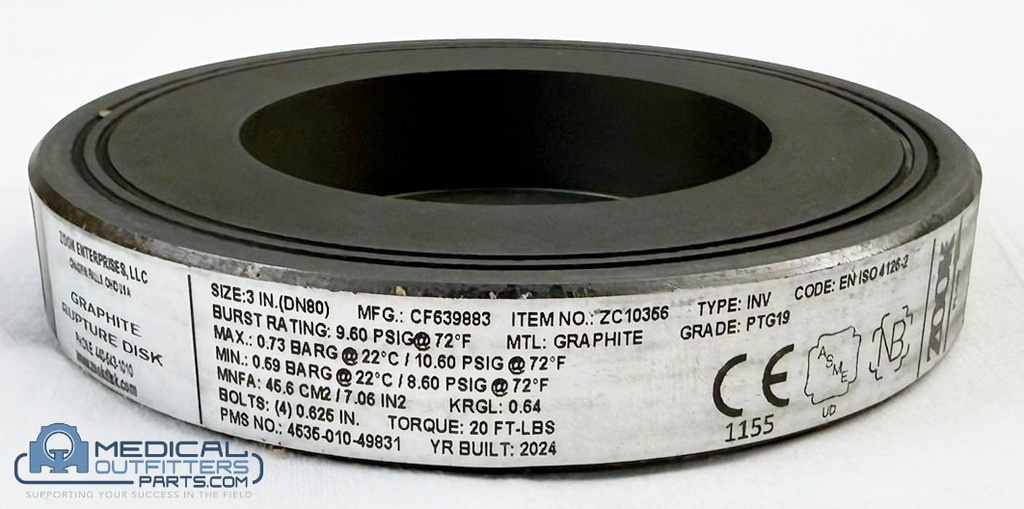 Philips MRI Disk, Rupture, Graphite, 3 Inch, PN 453501049831